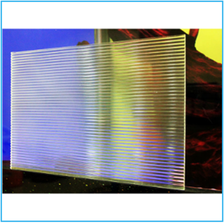 Clear Linear Textured Acrylic Plate